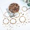 1100PCS 4mm 6mm 8mm Brown Faceted Glass Beads for Jewelry Making (B-Brown)